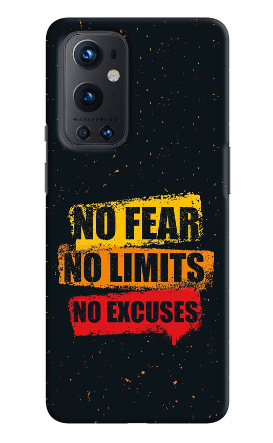 No Fear No Limits No Excuse Oneplus 9 Pro Hard Case Back Cover by Casekaro