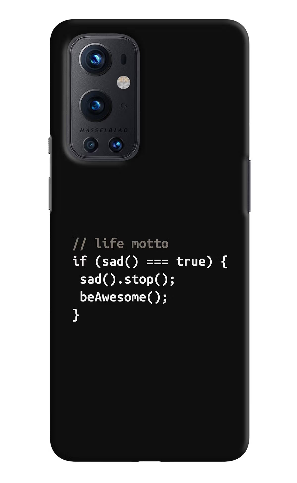 Life Motto Code Oneplus 9 Pro Hard Case Back Cover by Casekaro