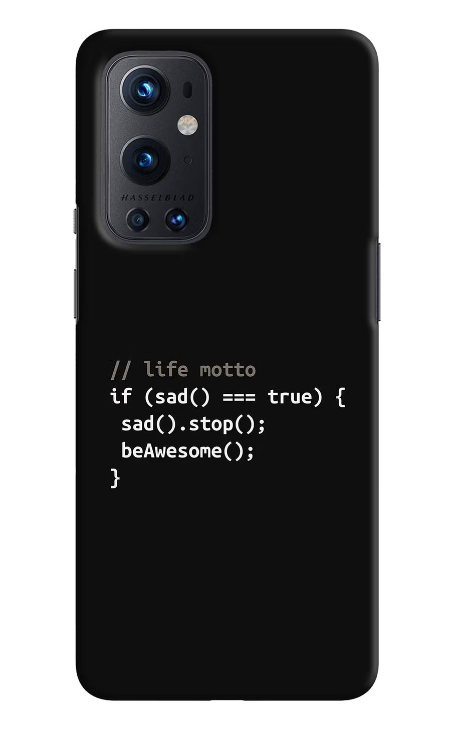 Life Motto Code Oneplus 9 Pro Back Cover, Hard case