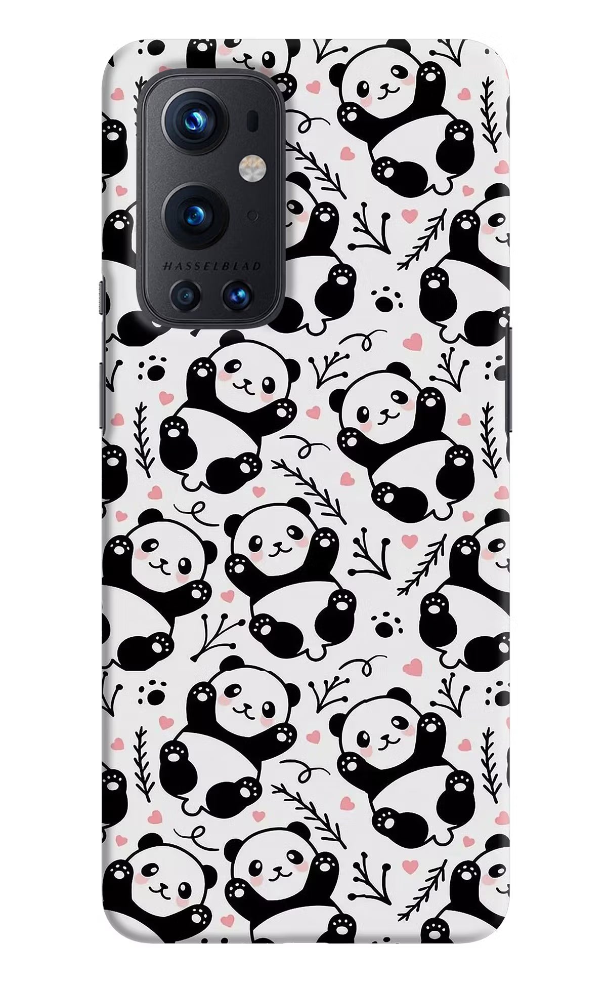 Cute Panda Oneplus 9 Pro Hard Case Back Cover by Casekaro