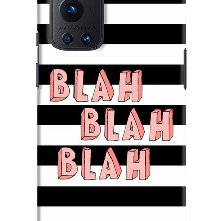 Blah Blah Blah Oneplus 9 Pro Hard Case Back Cover by Casekaro