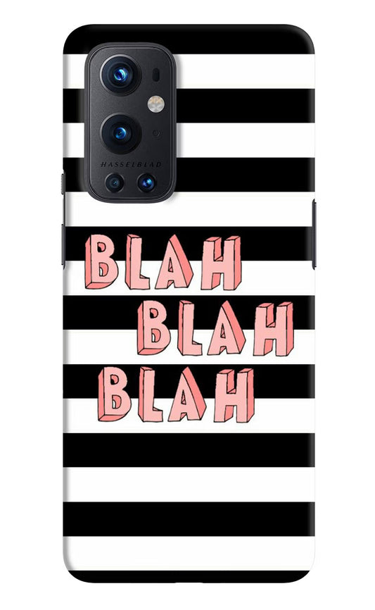 Blah Blah Blah Oneplus 9 Pro Hard Case Back Cover by Casekaro