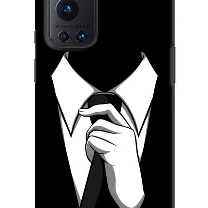 Black Tie Oneplus 9 Pro Hard Case Back Cover by Casekaro