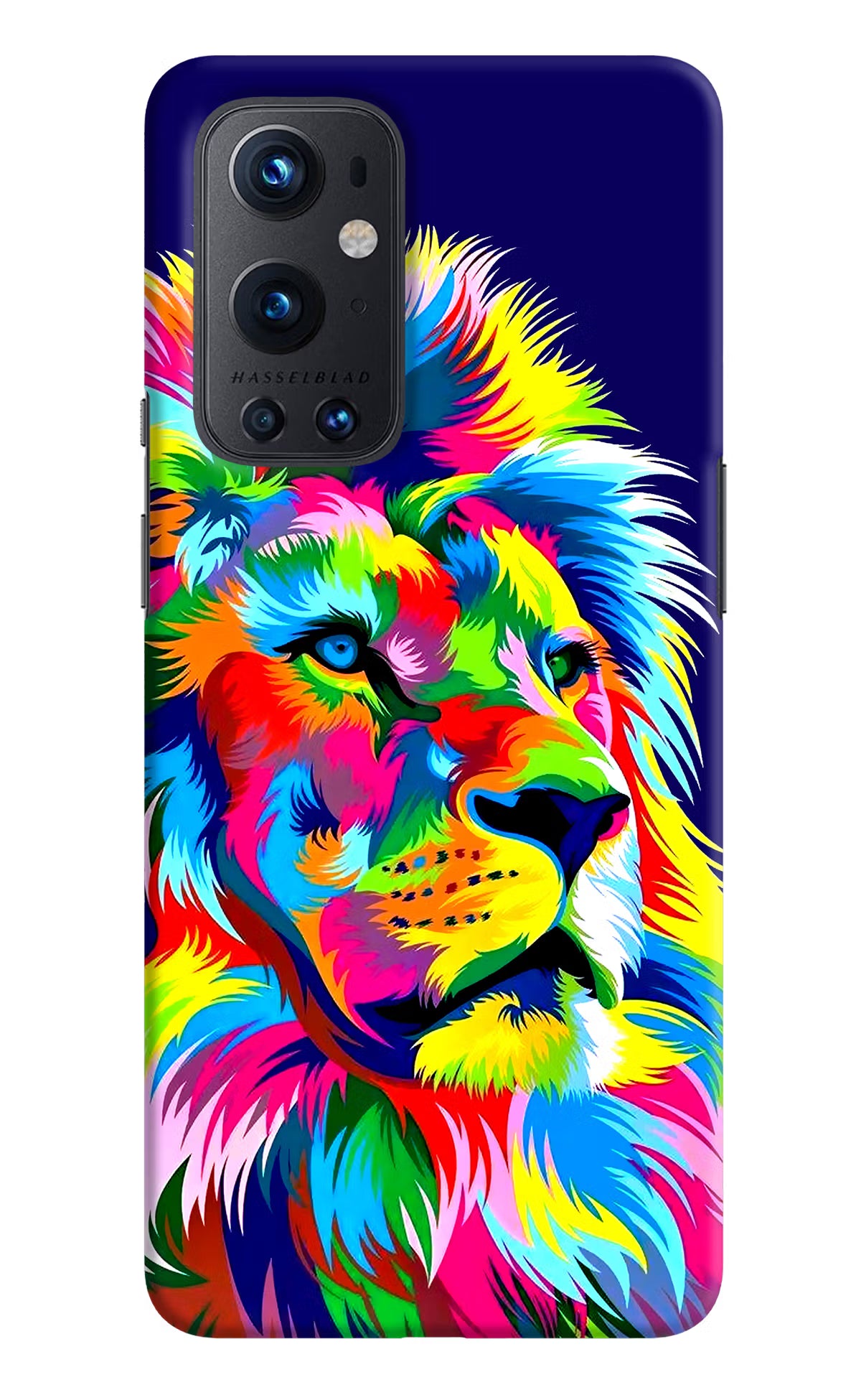 Vector Art Lion Oneplus 9 Pro Hard Case Back Cover by Casekaro