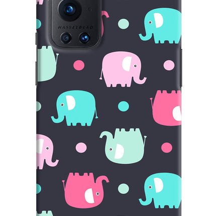 Elephants Oneplus 9 Pro Hard Case Back Cover by Casekaro
