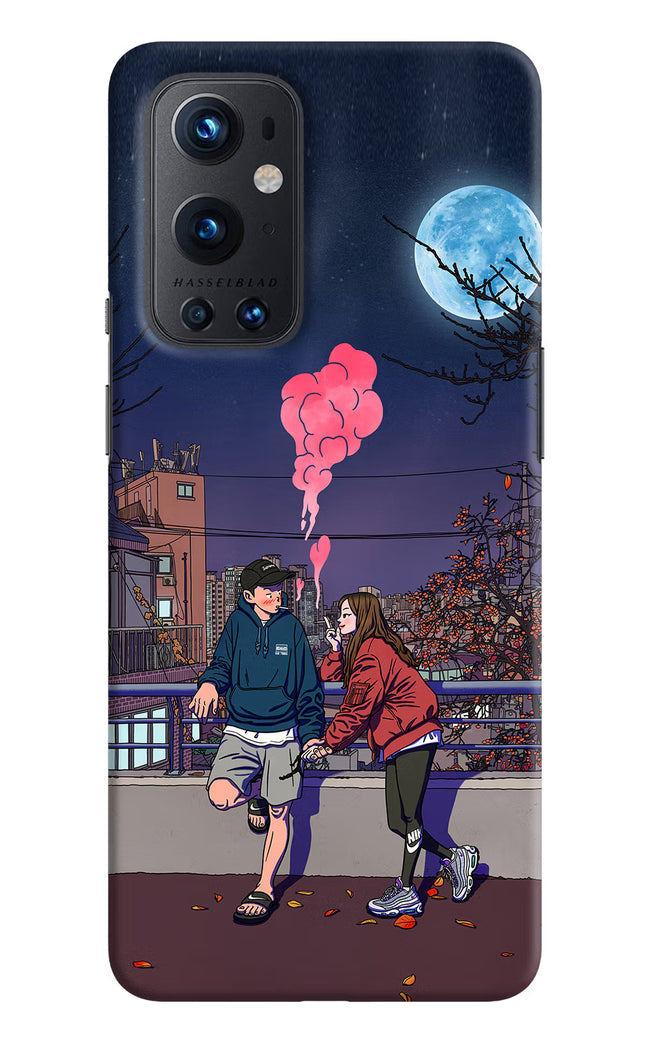 Chilling Couple Oneplus 9 Pro Hard Case Back Cover by Casekaro