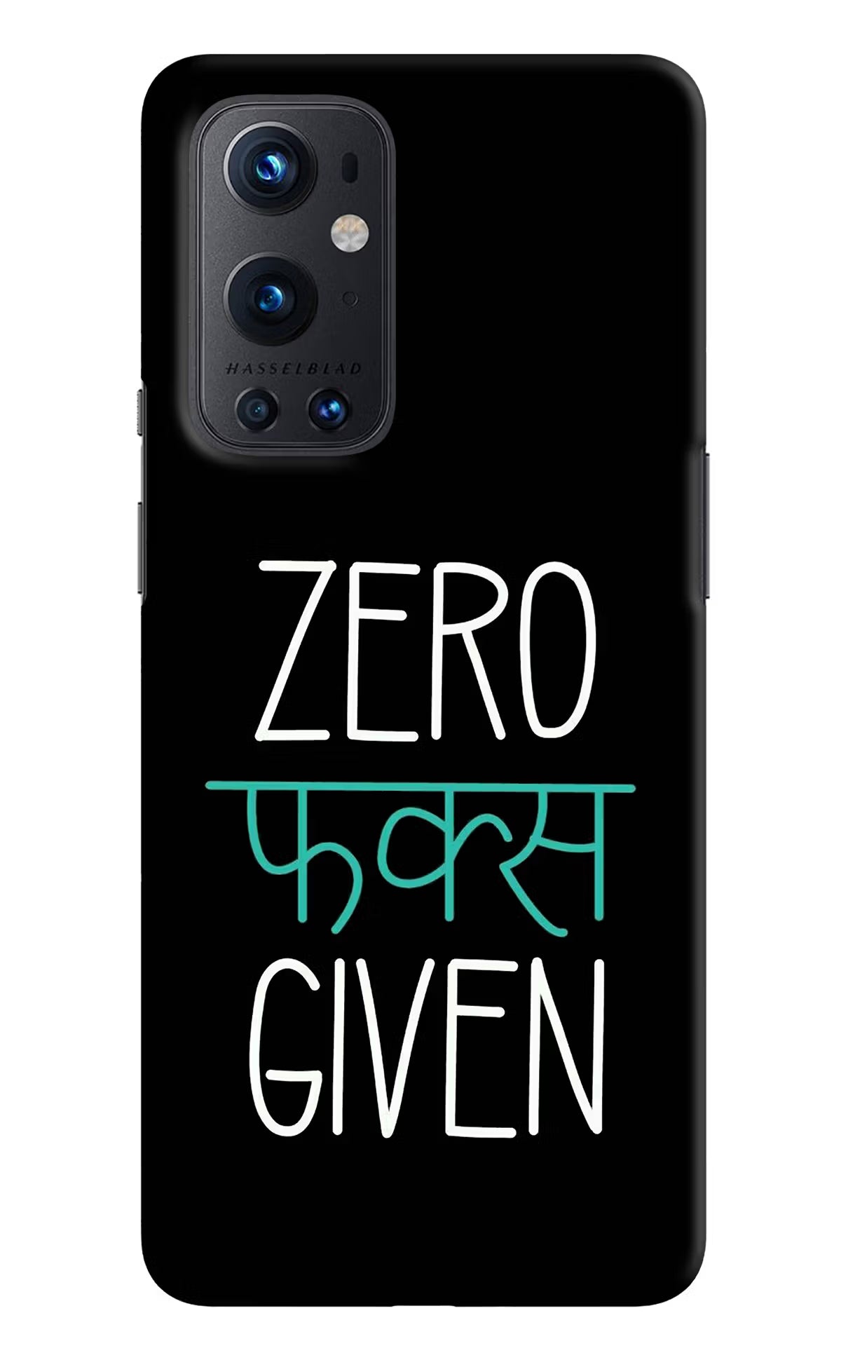 Zero Fucks Given Oneplus 9 Pro Hard Case Back Cover by Casekaro