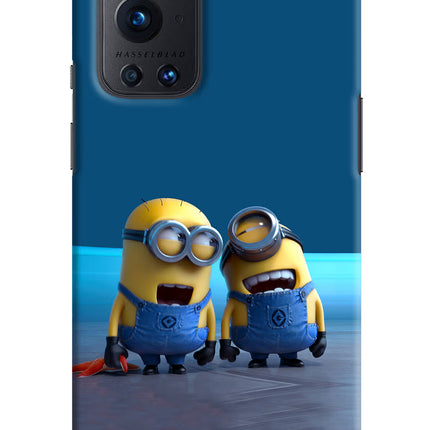 Minion Laughing Oneplus 9 Pro Hard Case Back Cover by Casekaro