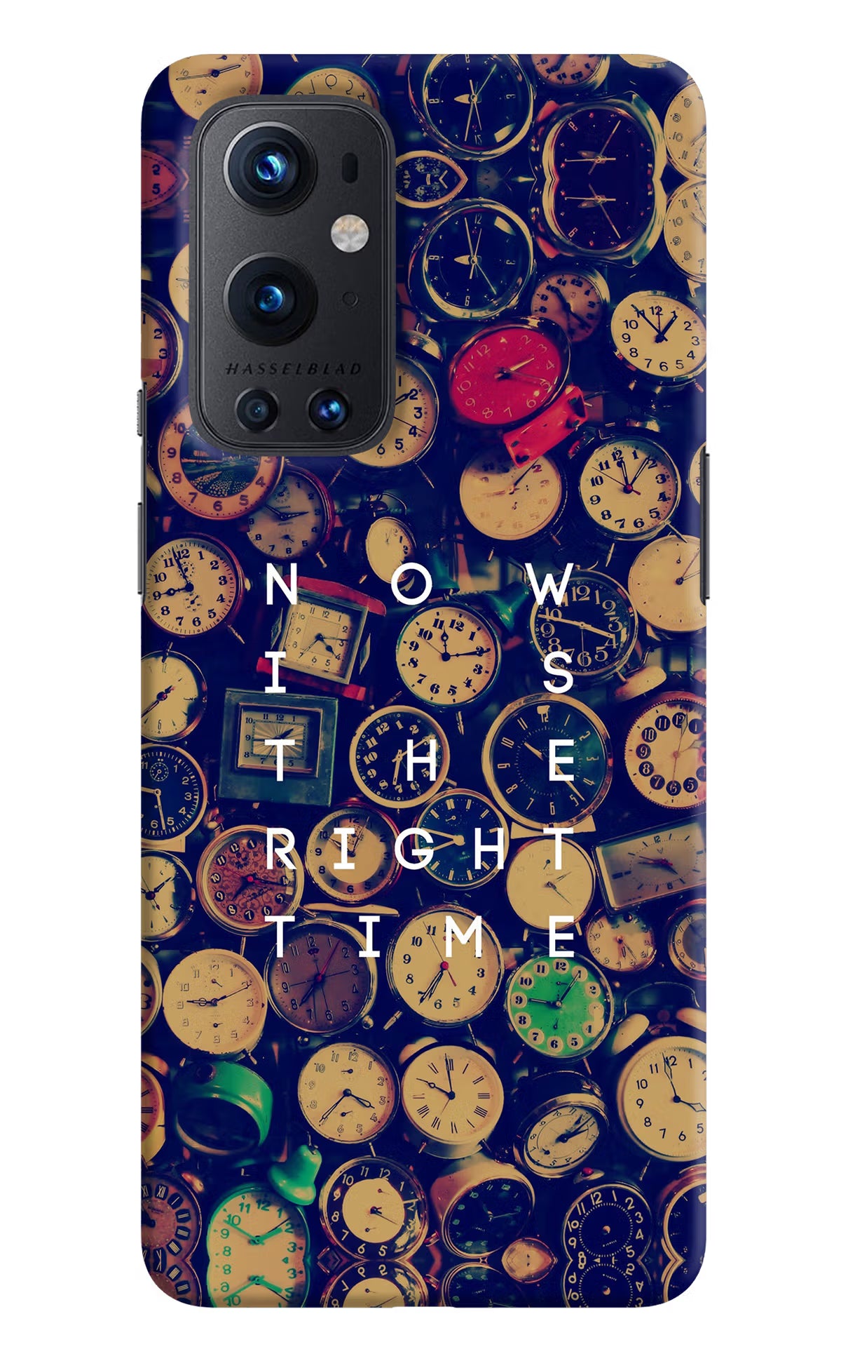Now is the Right Time Quote Oneplus 9 Pro Hard Case Back Cover by Casekaro