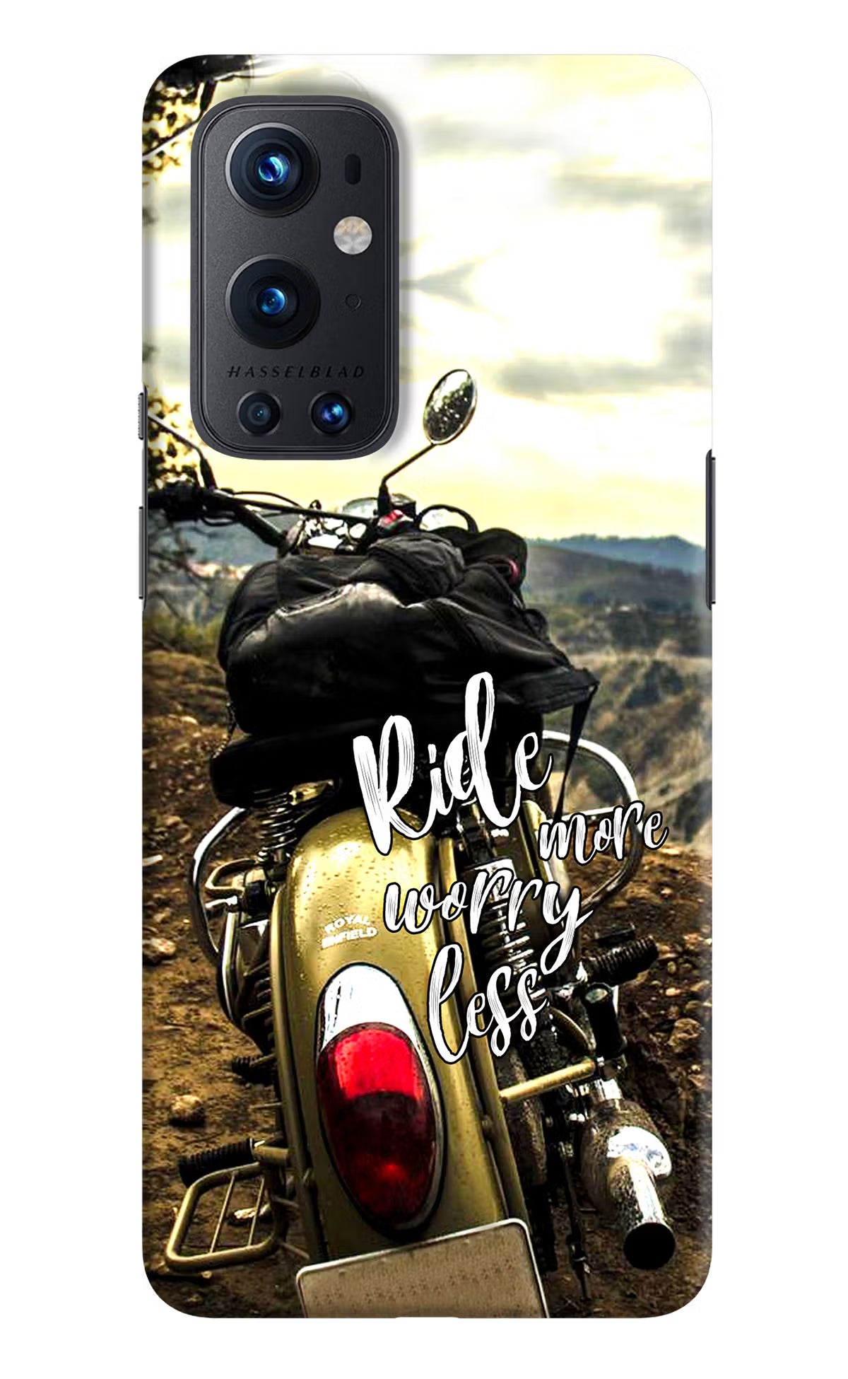 Ride More Worry Less Oneplus 9 Pro Hard Case Back Cover by Casekaro