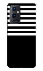 Black and White Print Oneplus 9 Pro Hard Case Back Cover by Casekaro