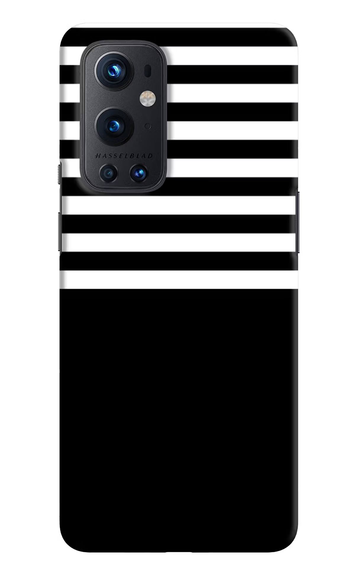 Black and White Print Oneplus 9 Pro Hard Case Back Cover by Casekaro