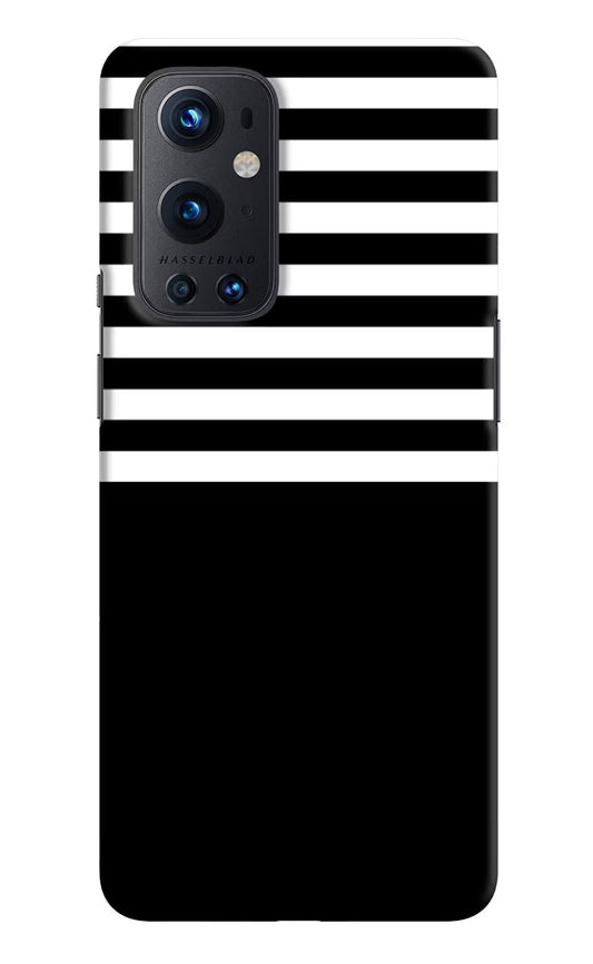 Black and White Print Oneplus 9 Pro Hard Case Back Cover by Casekaro