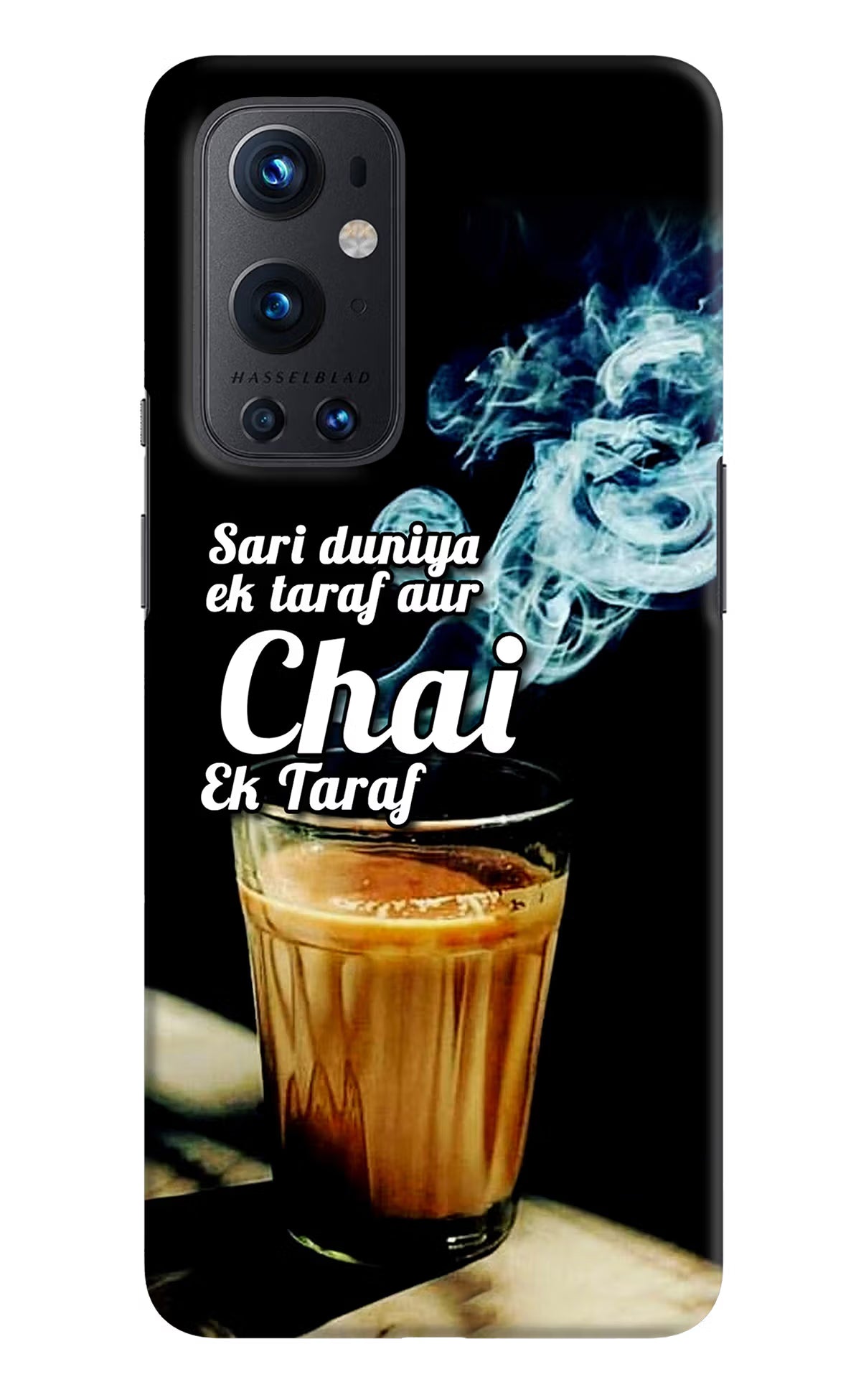 Chai Ek Taraf Quote Oneplus 9 Pro Hard Case Back Cover by Casekaro