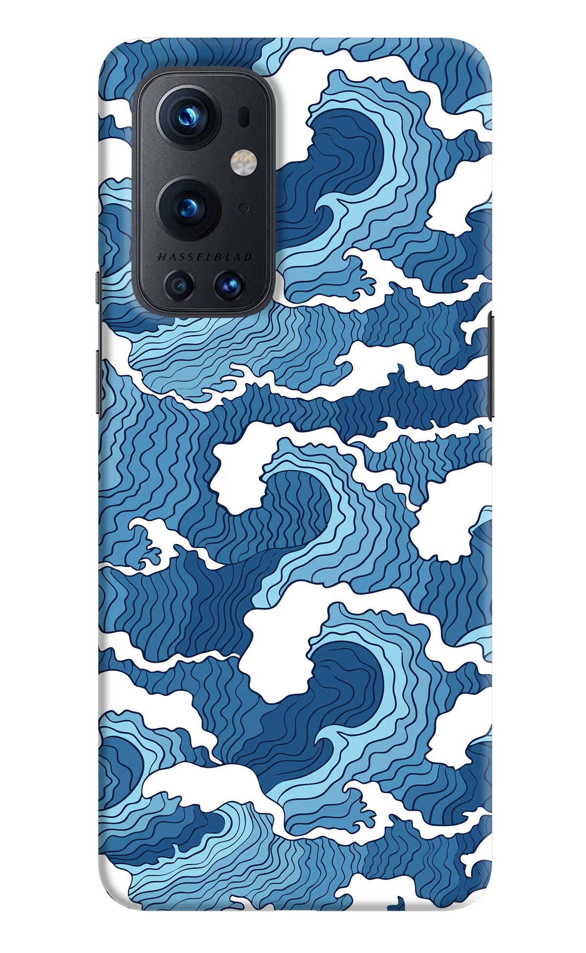 Blue Waves Oneplus 9 Pro Hard Case Back Cover by Casekaro