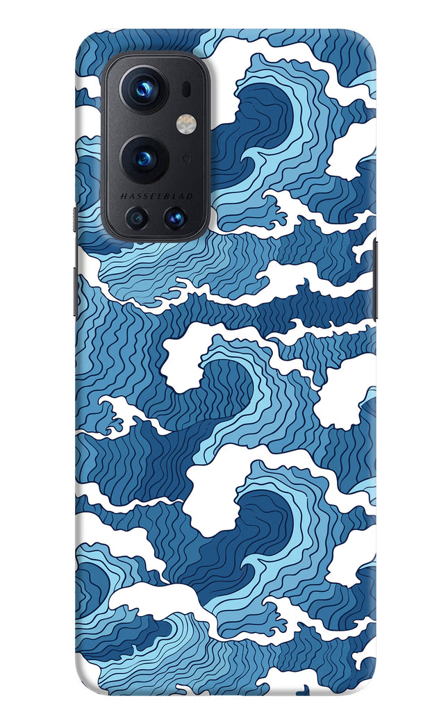 Blue Waves Oneplus 9 Pro Hard Case Back Cover by Casekaro