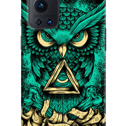 Green Owl Oneplus 9 Pro Hard Case Back Cover by Casekaro