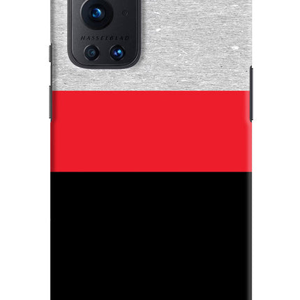 Tri Color Pattern Oneplus 9 Pro Hard Case Back Cover by Casekaro