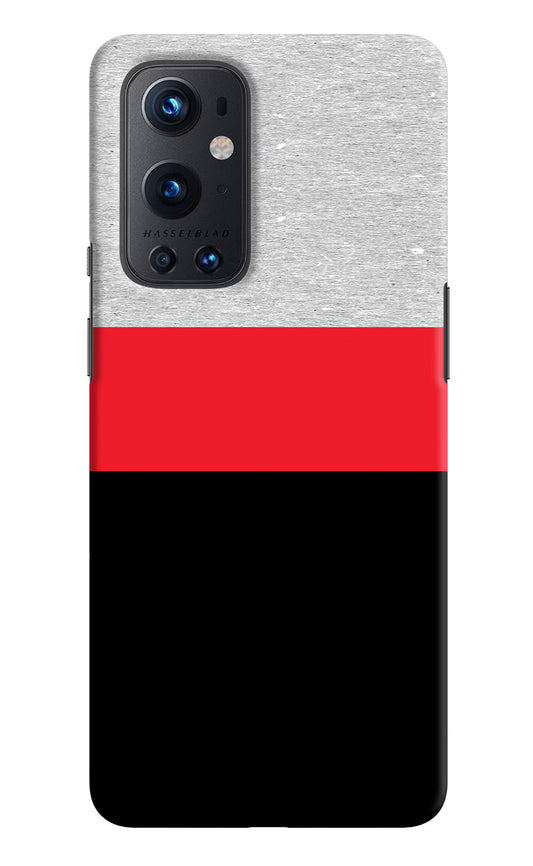 Tri Color Pattern Oneplus 9 Pro Hard Case Back Cover by Casekaro