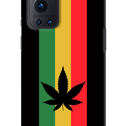 Weed Flag Oneplus 9 Pro Hard Case Back Cover by Casekaro
