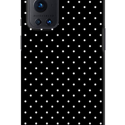 White Dots Oneplus 9 Pro Hard Case Back Cover by Casekaro