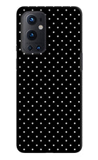 White Dots Oneplus 9 Pro Hard Case Back Cover by Casekaro