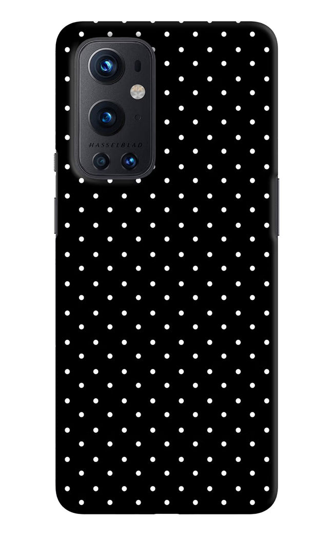 White Dots Oneplus 9 Pro Hard Case Back Cover by Casekaro