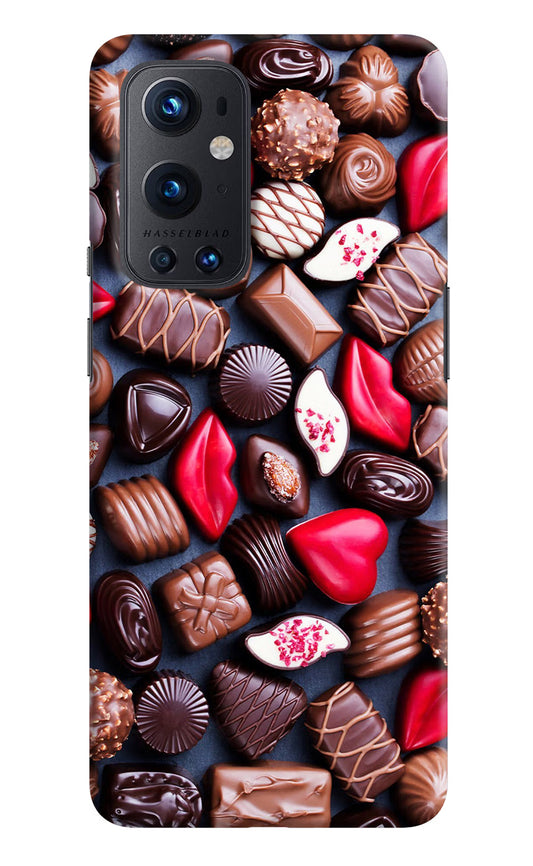Chocolates Oneplus 9 Pro Hard Case Back Cover by Casekaro