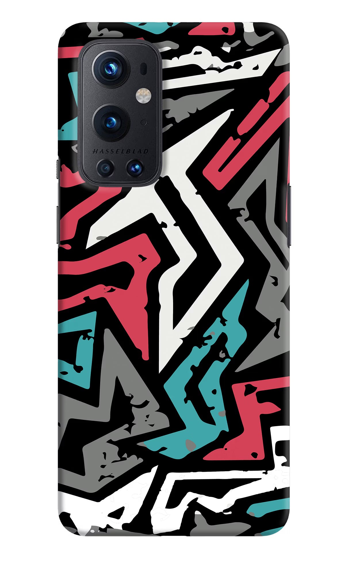 Geometric Graffiti Oneplus 9 Pro Hard Case Back Cover by Casekaro