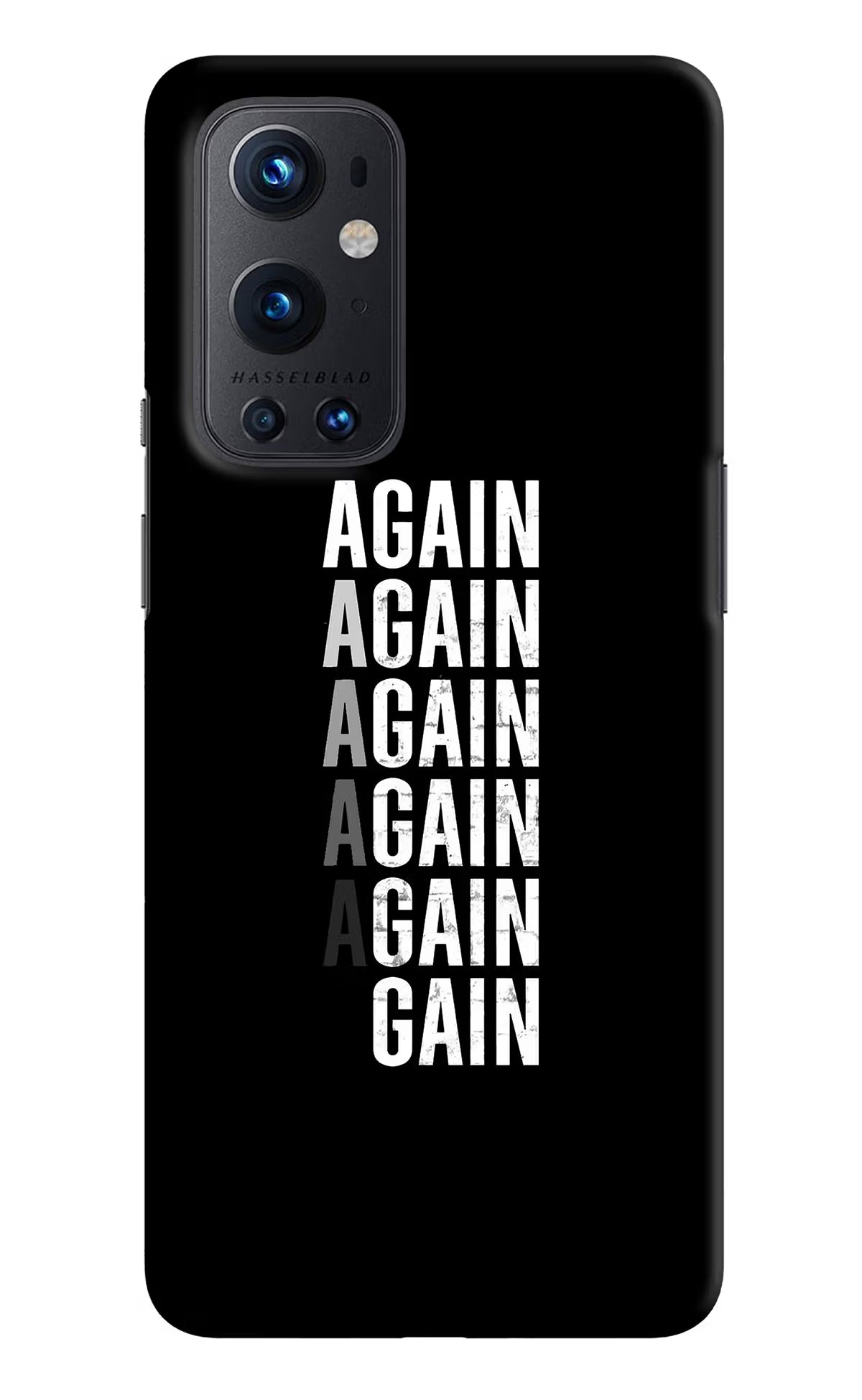 Again Again Gain Oneplus 9 Pro Hard Case Back Cover by Casekaro