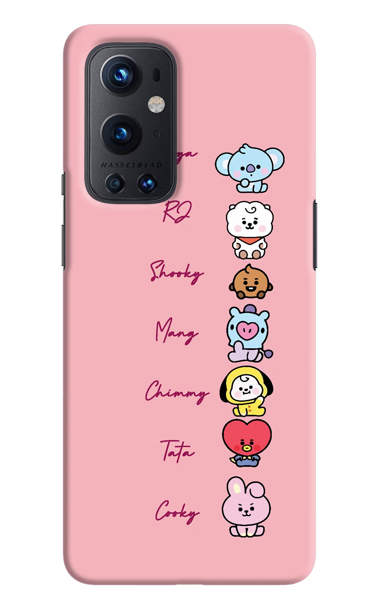 BTS names Oneplus 9 Pro Hard Case Back Cover by Casekaro