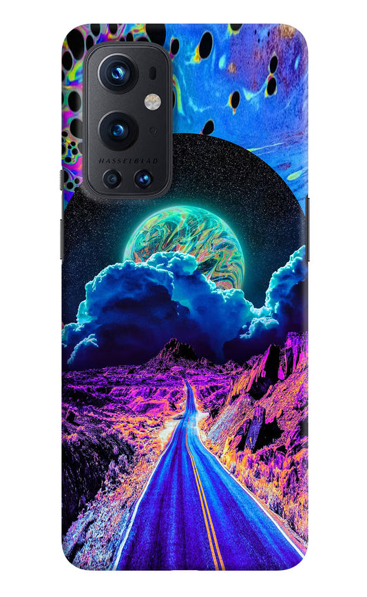 Psychedelic Painting Oneplus 9 Pro Hard Case Back Cover by Casekaro