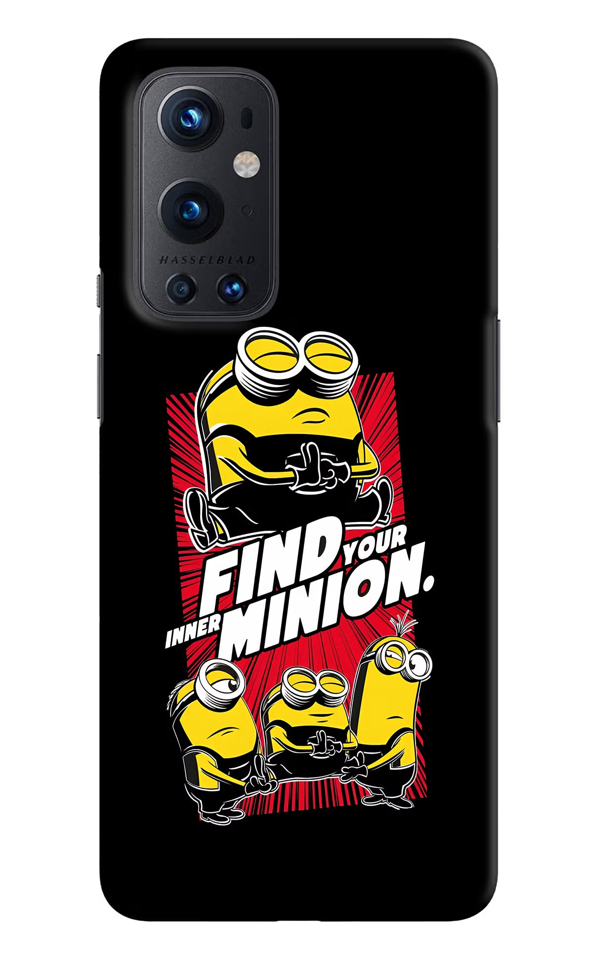 Find your inner Minion Oneplus 9 Pro Hard Case Back Cover by Casekaro