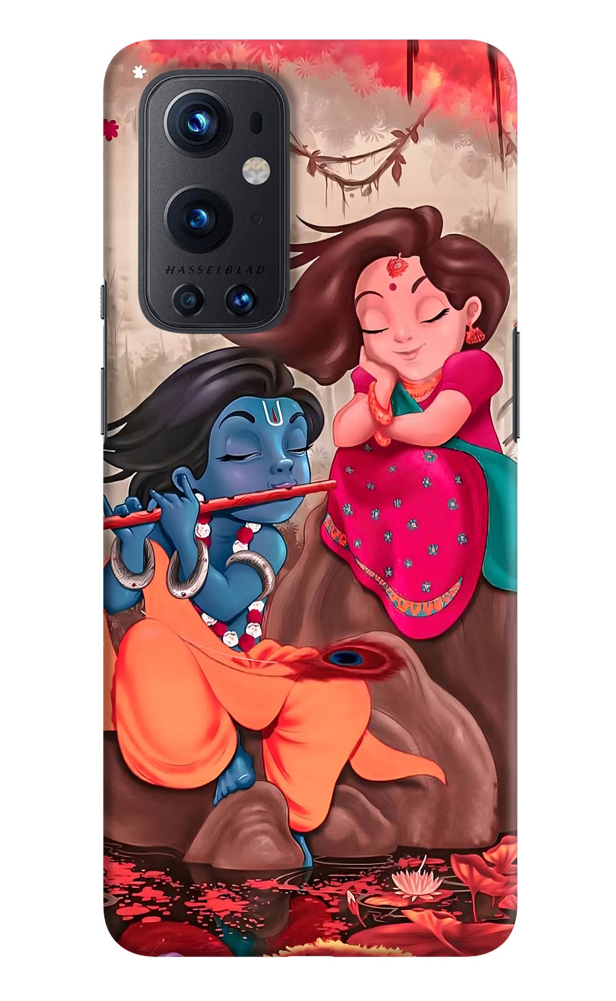 Radhe Krishna Oneplus 9 Pro Hard Case Back Cover by Casekaro