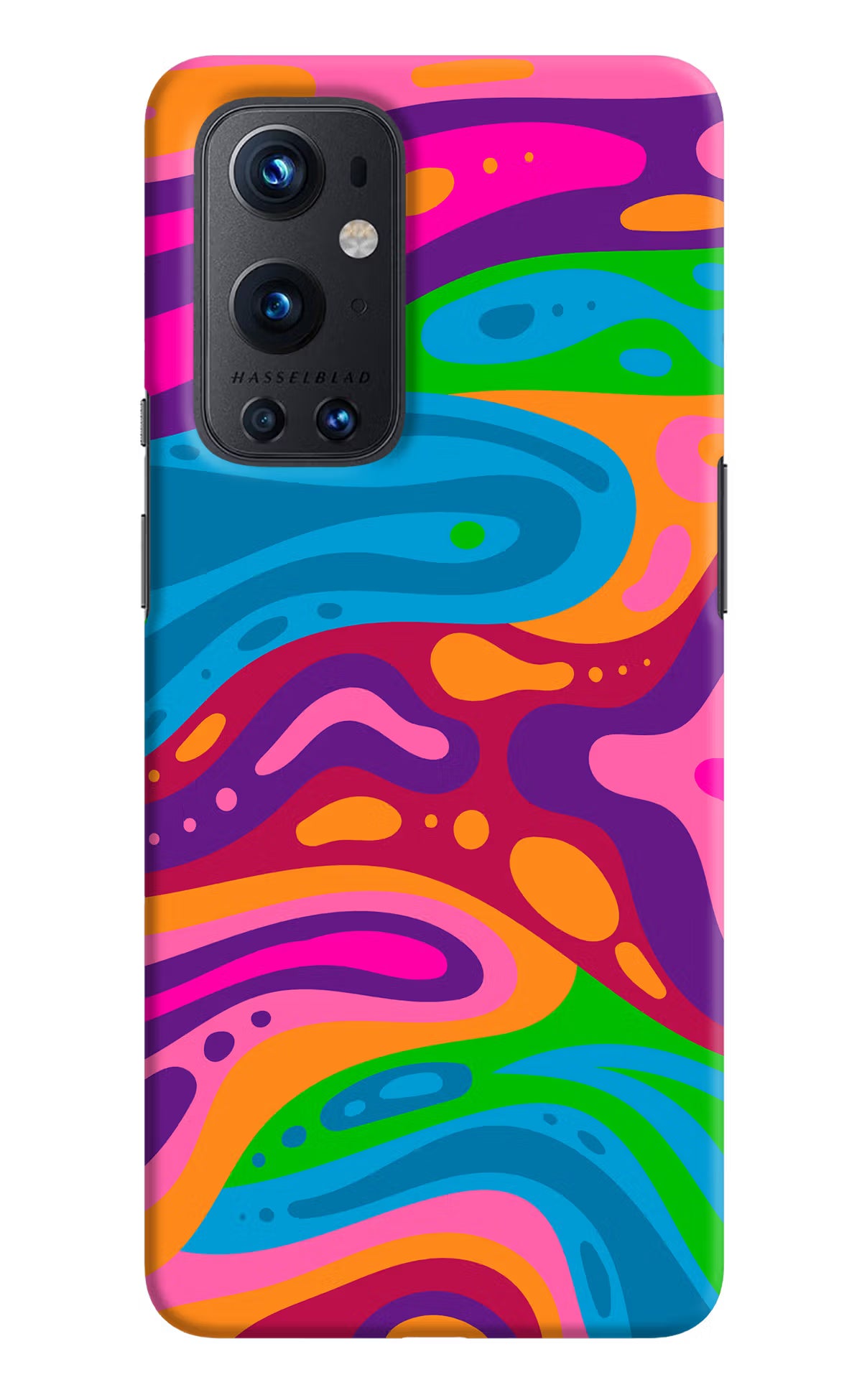Trippy Pattern Oneplus 9 Pro Hard Case Back Cover by Casekaro