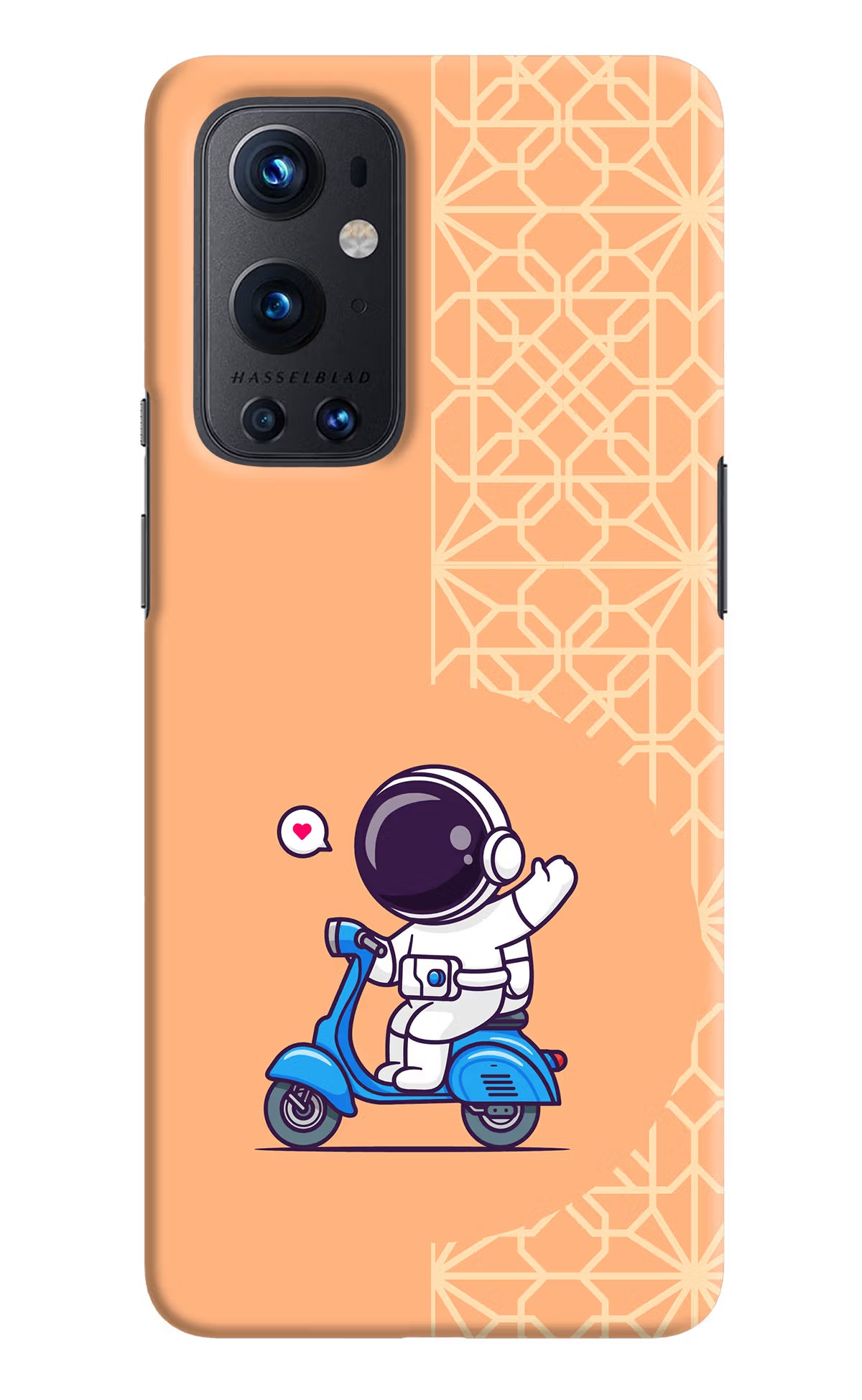 Cute Astronaut Riding Oneplus 9 Pro Hard Case Back Cover by Casekaro