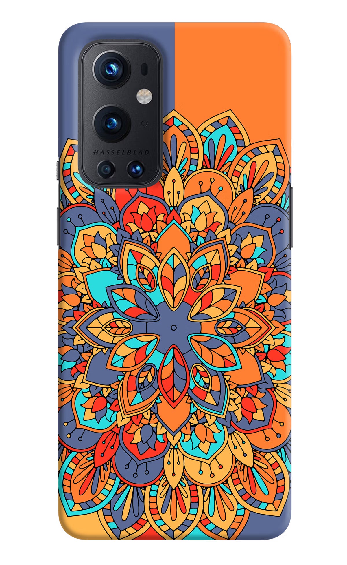 Color Mandala Oneplus 9 Pro Hard Case Back Cover by Casekaro