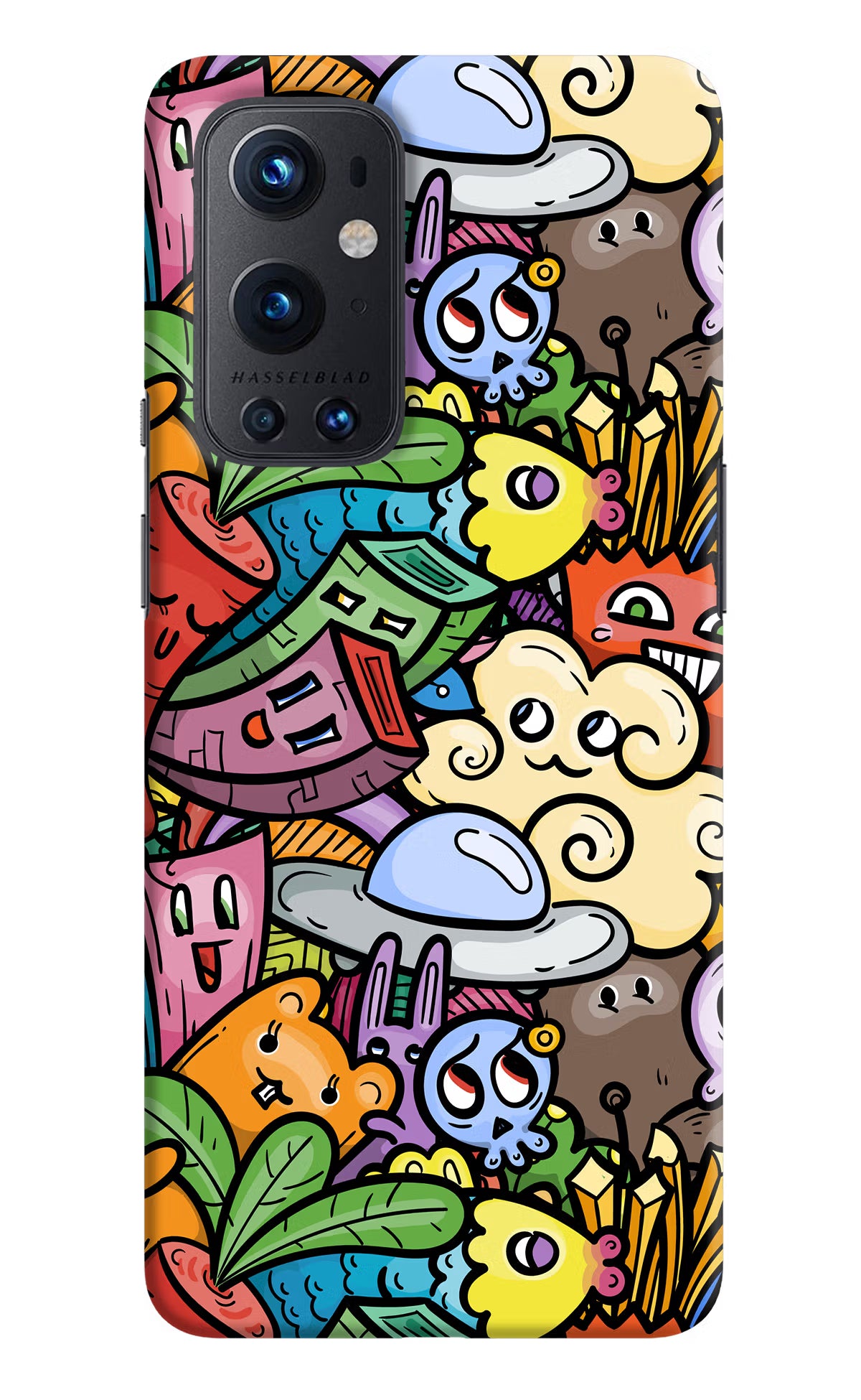 Veggie Doodle Oneplus 9 Pro Hard Case Back Cover by Casekaro