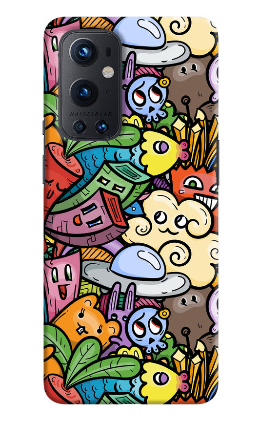 Veggie Doodle Oneplus 9 Pro Hard Case Back Cover by Casekaro
