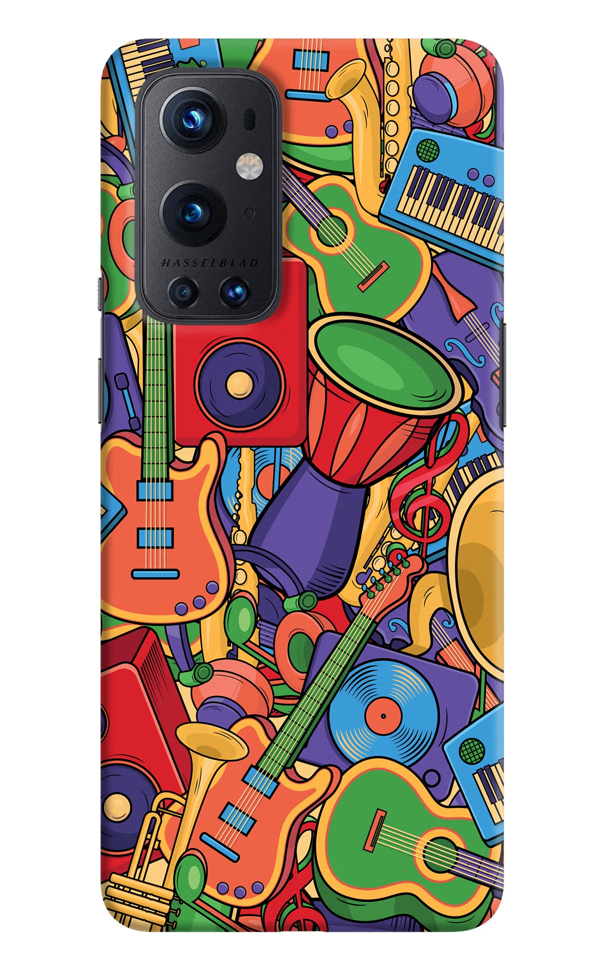 Music Instrument Doodle Oneplus 9 Pro Hard Case Back Cover by Casekaro