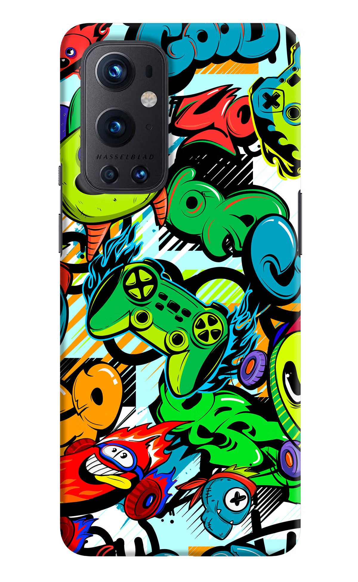 Game Doodle Oneplus 9 Pro Hard Case Back Cover by Casekaro