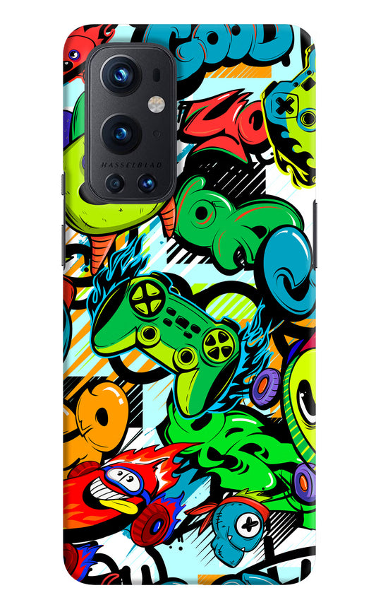 Game Doodle Oneplus 9 Pro Hard Case Back Cover by Casekaro