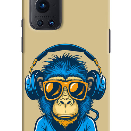 Monkey Headphone Oneplus 9 Pro Hard Case Back Cover by Casekaro