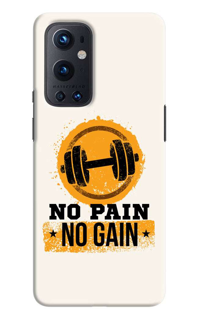 No Pain No Gain Oneplus 9 Pro Hard Case Back Cover by Casekaro