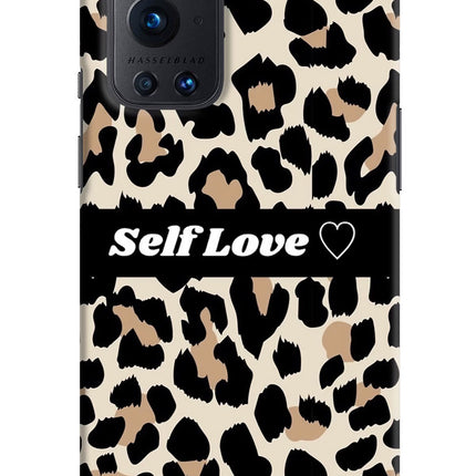 Leopard Print Self Love Oneplus 9 Pro Hard Case Back Cover by Casekaro