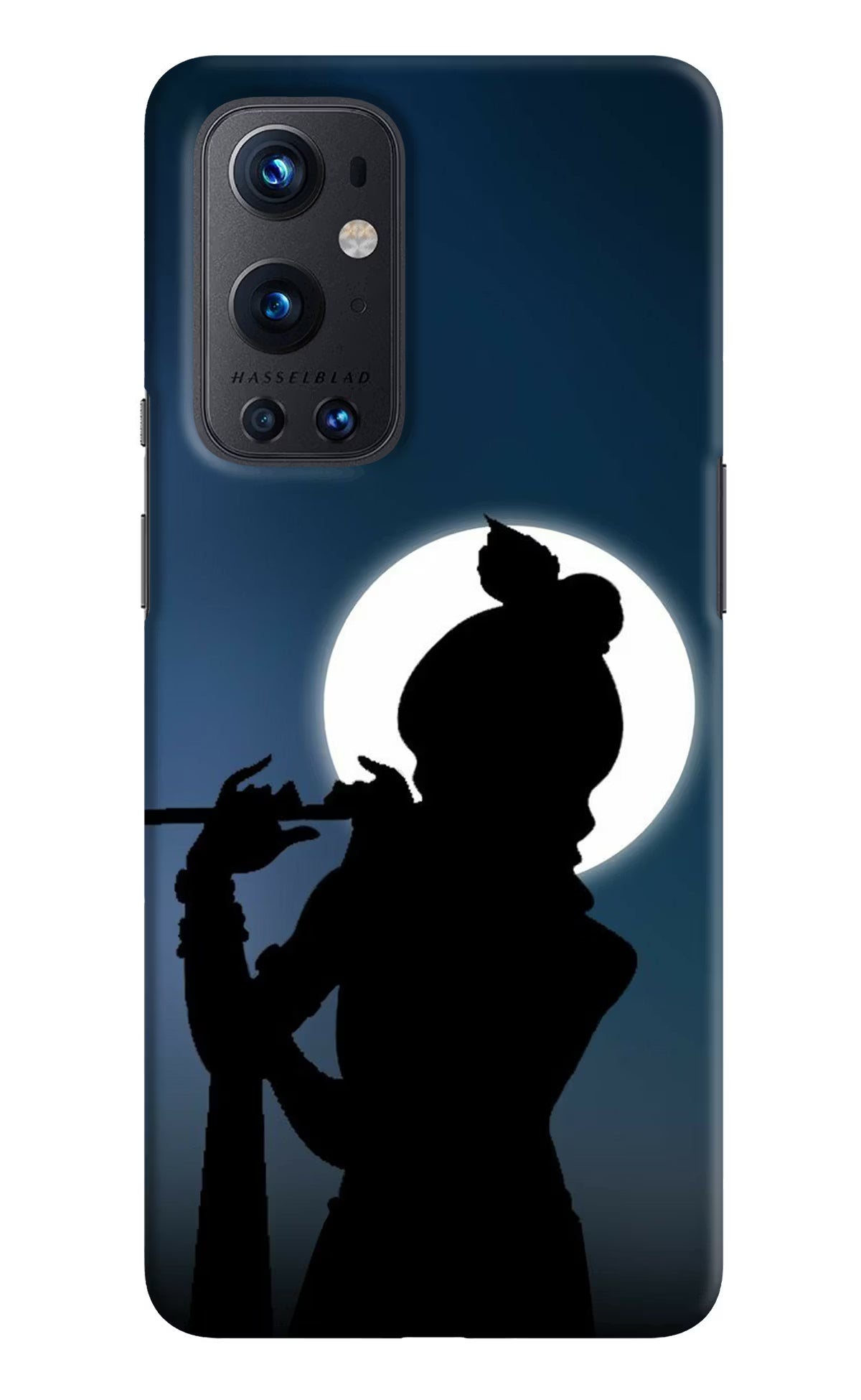 Shri Krishna Silhouette Oneplus 9 Pro Hard Case Back Cover by Casekaro