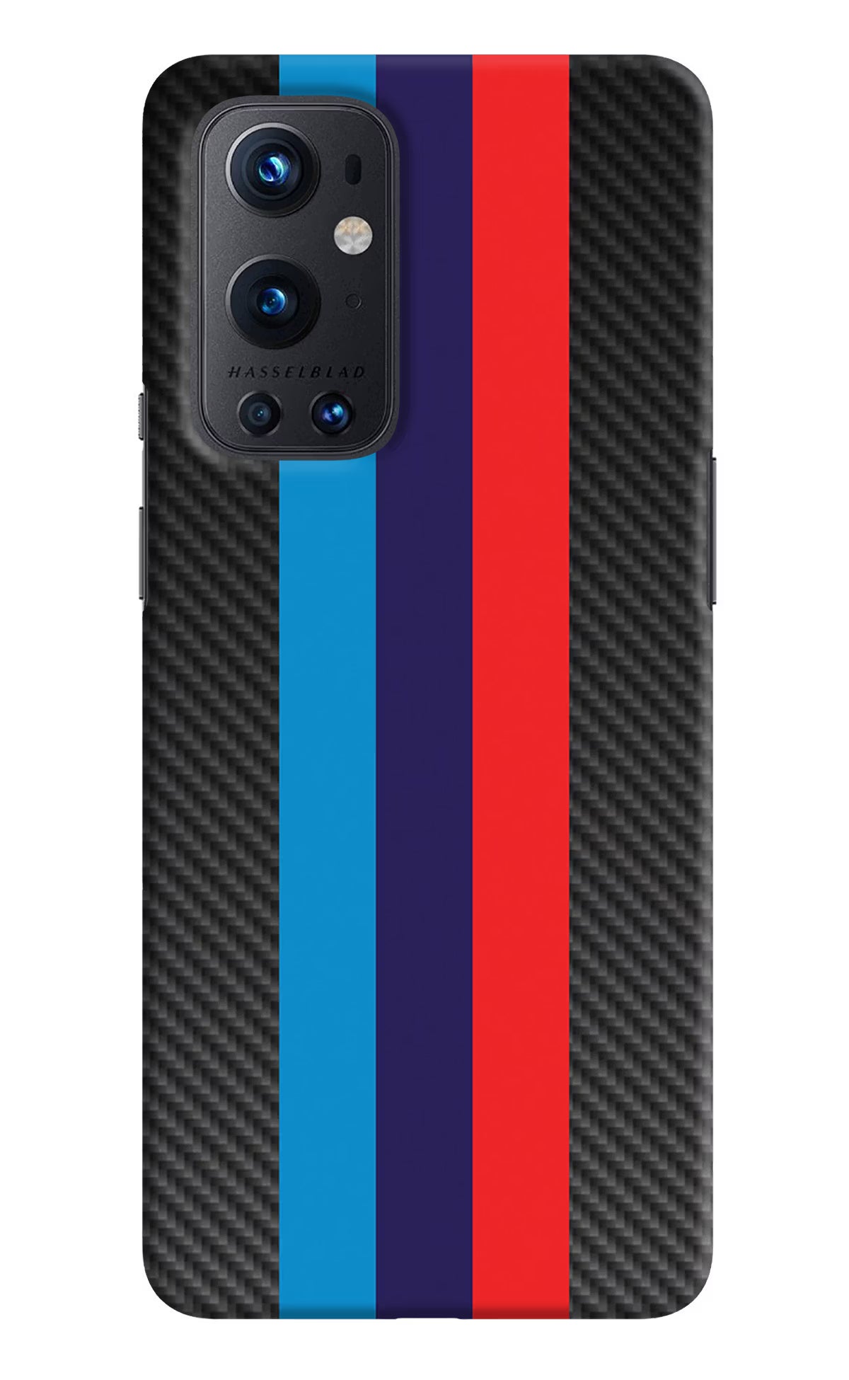 BMW Stripes Pattern Oneplus 9 Pro Hard Case Back Cover by Casekaro