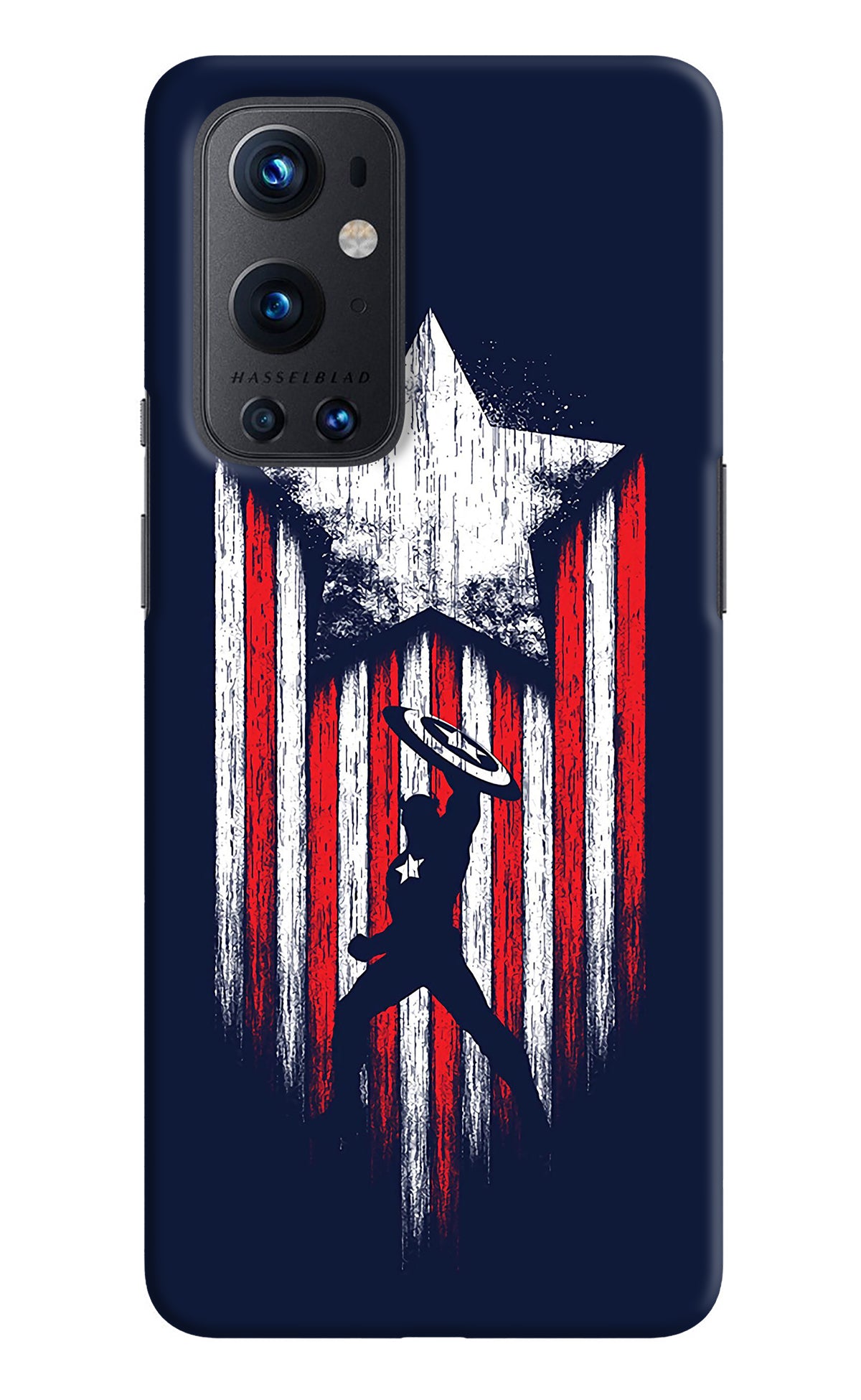 Captain America Marvel Art Oneplus 9 Pro Back Cover