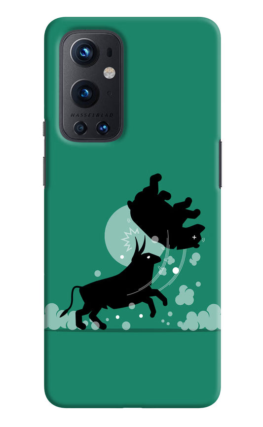 Bull Conqueror Oneplus 9 Pro Hard Case Back Cover by Casekaro