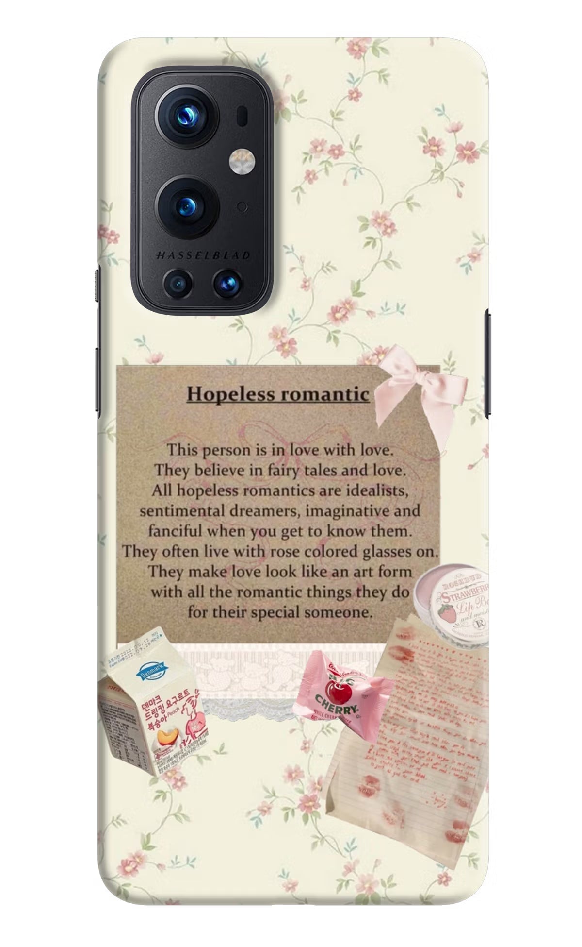 Hopeless Romantic Oneplus 9 Pro Hard Case Back Cover by Casekaro